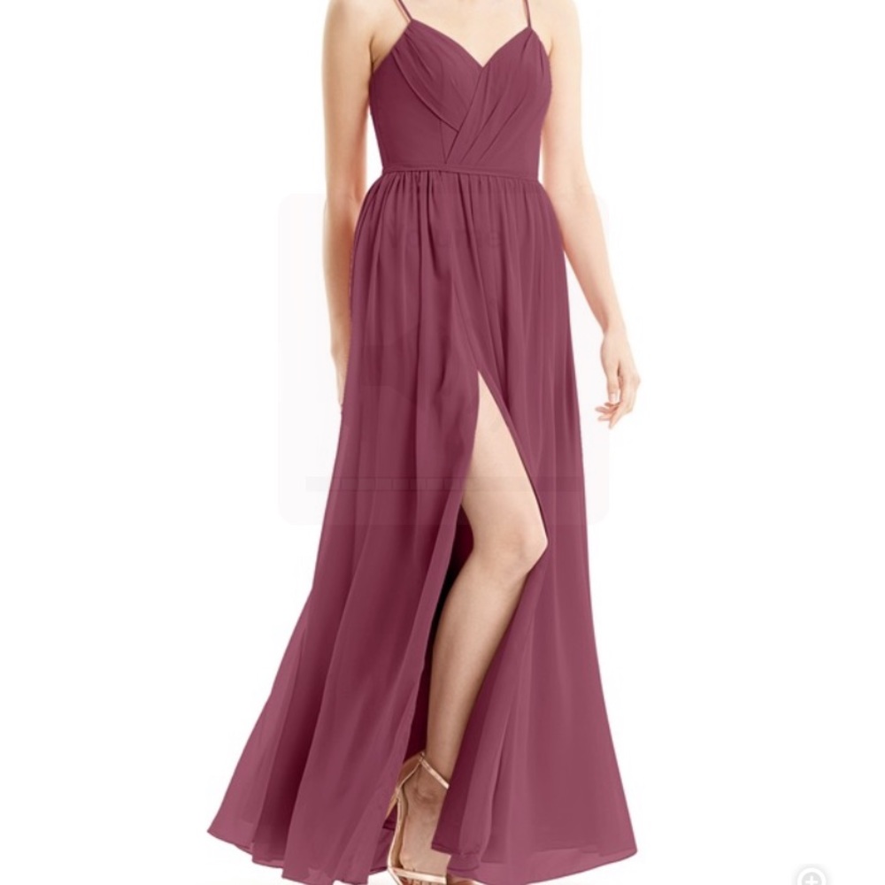 NWT Azazie Cora Gown in Mulberry